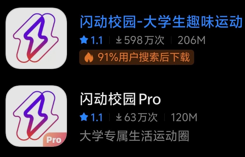 闪动校园与闪动校园pro
